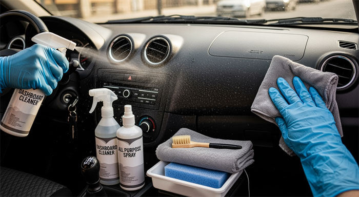 معرفی انواع محلول‌ها برای تمیز کردن داشبورد