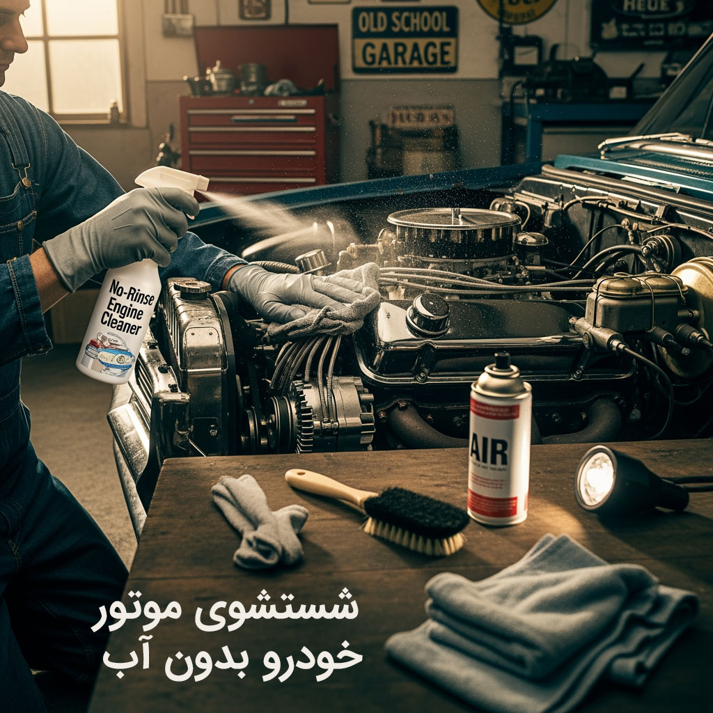 شستشوی موتور خودرو بدون آب